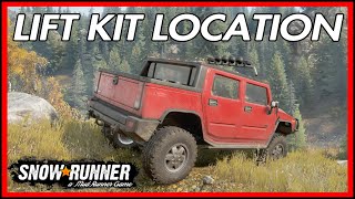 Snowrunner ps4 Hummer H2 High lift kit Upgrade Location [upl. by Cleopatra]