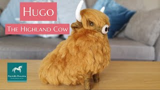 NEEDLE FELT Your Own Hugo The Sitting Highland Cow  My Latest On Line Course  Felts By Philippa [upl. by Yxel]