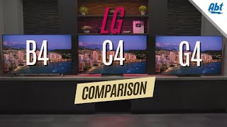 2024 LG OLED Comparison B4 vs C4 vs G4 [upl. by Ella]