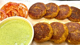 मशरूम गलौटी कबाब  Mashroom galouti kabab  veg kabab [upl. by Tnias]