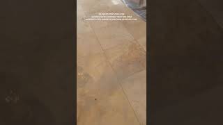 TRAVERTINE FLOOR CLEANING AND HONING SERVICE BY SILVER STATE FLOOR RESTORATION SILVERSTATEFLOORCOM [upl. by Nuyh]