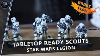 Tabletop Ready Scout Troopers  Star Wars Legion [upl. by Anahcar]