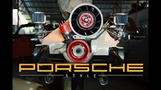 VOLKSWAGEN PORSCHE STYLE AND DUAL CARB ENGINE [upl. by Aleakim404]