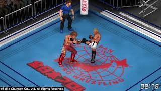 Kento Miyahara vs Katsuhiko Nakajima Fire Pro Wrestling World [upl. by Cosetta]