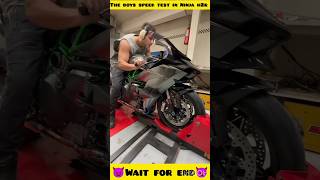 The boys speed test series in ninja h2r top speed test shortsvideo trendingshorts [upl. by Potter]