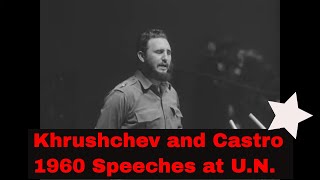 1960 NIKITA KHRUSHCHEV AND FIDEL CASTRO SPEECHES TO THE UNITED NATIONS GENERAL ASSEMBLY XD31201 [upl. by Ahsitahs793]