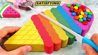 1 Hour Kinetic Sand ASMR 💕Asmr soap with foam and glitter 💗 Satisfactory video ASMR [upl. by Nytnerb]