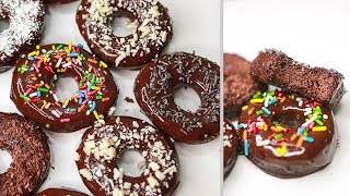 Chocolate Doughnuts  Eggless Doughnut  Chocolate Donut Recipe  Yummy Donuts [upl. by Napoleon]