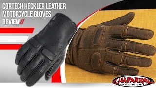 Cortech Heckler Leather Motorcycle Gloves Review [upl. by Ataliah706]