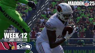 Arizona Cardinals vs Seattle Seahawks  Madden NFL 25 Simulation madden25 [upl. by Voorhis]