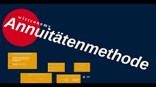 Annuitätenmethode  Dynamisches Investitionsverfahren  Beispielaufgabe  wirtconomy [upl. by Otokam53]