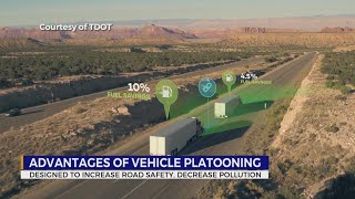 Advantages of vehicle platooning [upl. by Erreipnaej113]