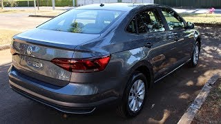 VW Virtus 2019 MSI Automático  preço consumo detalhes  testdrive  wwwcarblogbr [upl. by Nauqat]