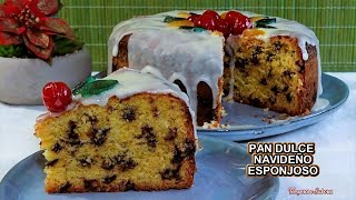 PAN DULCE NAVIDEÑO ESPONJOSO y Sin Amasar Fácil y Delicioso [upl. by Ner]