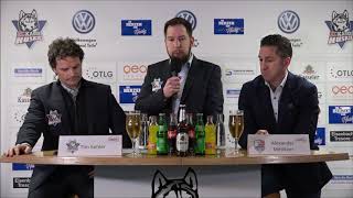 20190113 Kassel Huskies  Heilbronner Falken 54 nV Pressekonferenz [upl. by Titus504]