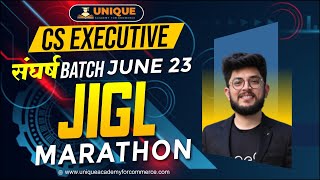 JIGL GRAND MARATHON MEGA REVISION  CS EXECUTIVE  CS SHUBHAM MODI SIR [upl. by Kiyoshi]