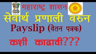 How to get Salary Slip From Maharashtra Mahakosh and Sevarth Portal Detailed information [upl. by Dovev]