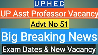 Uttar pradesh asst professor vacancy big latest updates exam dates amp New Asst professor vacancy [upl. by Uwton173]