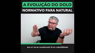 A EVOLUÇÃO DO DOLO NORMATIVO PARA NATURAL [upl. by Asselam]