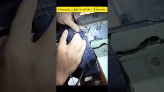 bartek celana jeans sewing viralvideo fashion trending handmade fyp shorts tutorial diy [upl. by Oigolue]