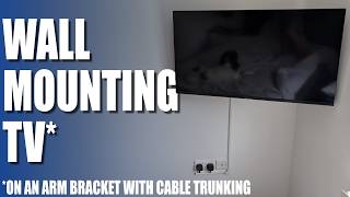 Wall Mounting 43quot SMART TV with Cable Trunking [upl. by Ricca]