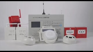 Professional wireless fire alarm system with free PC software for fire linkage program [upl. by Anrak]