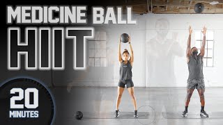 20 Minute FULL BODY Medicine Ball HIIT Workout [upl. by Afatsum]