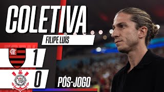 FILIPE LUÍS AO VIVO Técnico concede entrevista após Flamengo x Corinthians pela Copa do Brasil [upl. by Ibloc701]