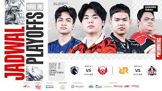 🔴 LIVE  MPL ID S14  Playoffs Hari 2  Bahasa Indonesia [upl. by Karlotta]