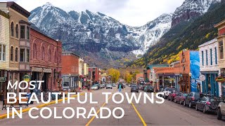 MOST BEAUTIFUL TOWNS IN COLORADO Best Places to Visit in CO  Prettiest Mountain Cities to Travel [upl. by Caspar]