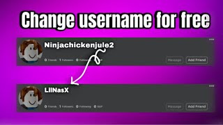 HOW TO CHANGE ROBLOX USERNAME FOR FREE WITHOUT PAYING 1K ROBUX [upl. by Jeraldine]