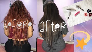 Removing Red Hair Dye from red to brown [upl. by Anoirb]