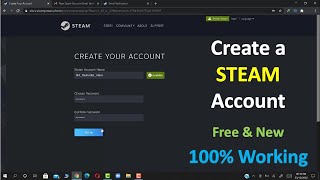 How to Create a STEAM Account Easy and New Way [upl. by Ateloj]