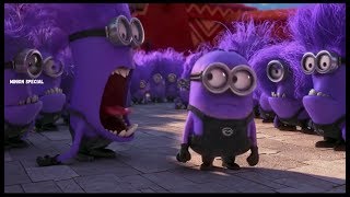 The Purple Minion Attacks scene  Despicable Me 2  2013 [upl. by Intyre]