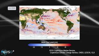 Sea level variations 19932023 [upl. by Ttik788]