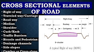 Crosssectional Elements of a Road [upl. by Lyontine]