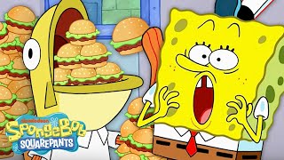 SpongeBob Characters Eating TOO MUCH FOOD for 30 Minutes Straight 😱  SpongeBob [upl. by Borer303]