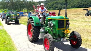 Große Traktorausfahrt 8 Int Oldtimertraktoren Treffen in 54518 Heidweiler 13072024 [upl. by Alyek]