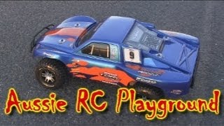 Traxxas Slash 4x4 Ultimate LCG Speed test 2S amp 3S [upl. by Htiffirg]