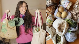 Zero Waste Vegan Grocery Haul and Pantry Tour amp shopping tips [upl. by Stone609]