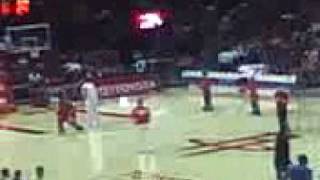 Rockets Mascot Hits Halfcourt Shot Backwards [upl. by Asiaj]