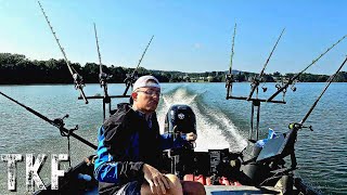 EPIC CATFISH FISHING MARATHON  Tiny Boat Fishing [upl. by Atinaej]