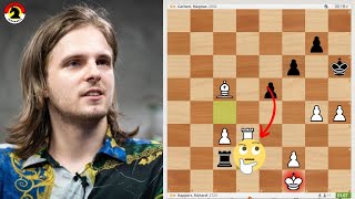 HANYA 1 KESALAHAN❗️❓ Rapport Vs Carlsen  GRENKE Chess Classic 2024 [upl. by Eesdnil914]