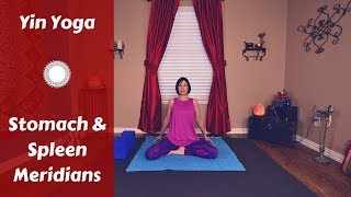 Yin Yoga for Stomach amp Spleen Meridians  Reduce Bloating amp Cramps 45 mins [upl. by Divadleahcim727]