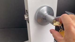 Schlage ND81 Accessible Storeroom Lock Operation [upl. by Sean]