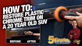 How To Restore Plastic Chrome Trim on a 20 Year Old SUV [upl. by Namara76]