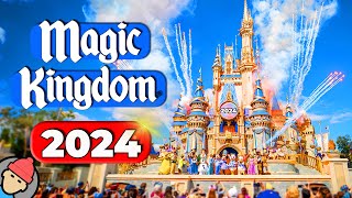 Disney’s Magic Kingdom RIDES and ATTRACTIONS 2024  Walt Disney World [upl. by Adnarram]