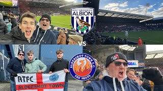 WBA VS ALDERSHOT VLOG PYROS LIMBS A WIN AS THE SHOTS TAKE OVER THE HAWTHORNS [upl. by Zhang280]