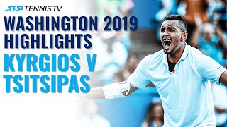 Nick Kyrgios vs Stefanos Tsitsipas Washington 2019 Extended Tennis Highlights [upl. by Meng407]