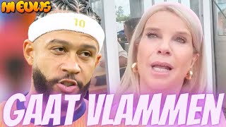 Linda de Mol denkt dat Memphis Depay vanavond ‘gaat vlammen’ [upl. by Allissa981]